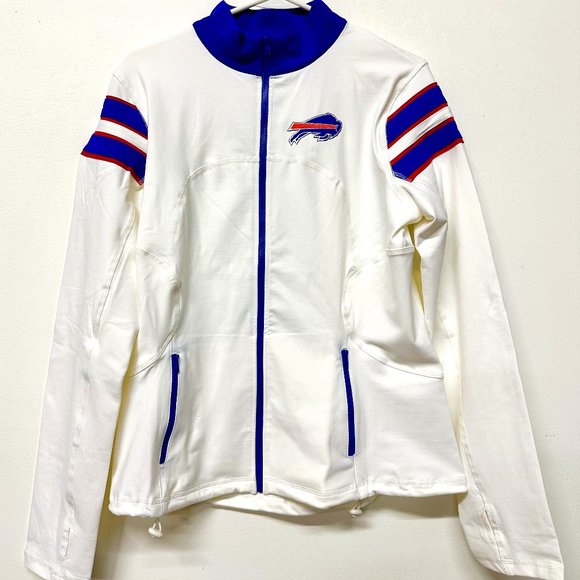 Buffalo Bills Full Zip Athletic NFL Yoga Jacket - New! Embroidered Logo Patch - Picture 1 of 7